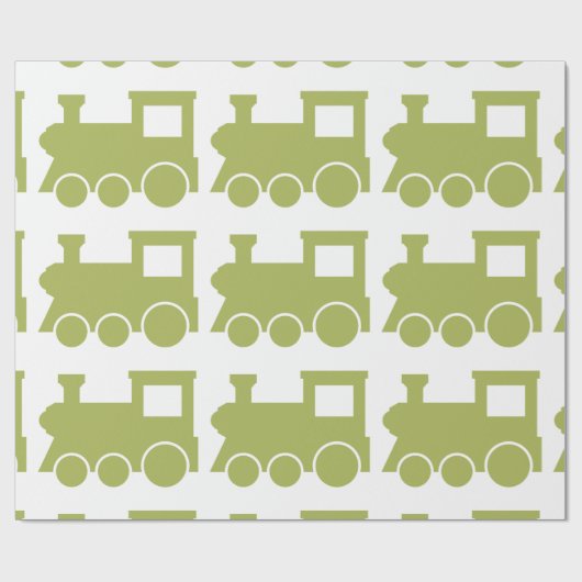 Grünes Zug-Lech-Packpapier Geschenkpapier (Flach)