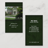 Grünes Zuhause-wirkliche Visitenkarte (Vorne/Hinten)