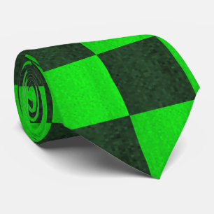 Grünes zweifarbiges Mosaikfliesen-Design, Krawatte
