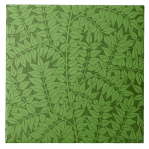 Grünes Zweigmuster (Dschungel-Kunst) (William Morr Fliese