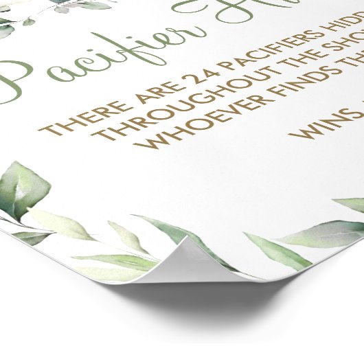 Grünfarm Barnyard Tiere Schnuller Jagd Spiel Poster (Ecke)