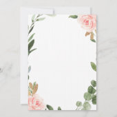 Grünfarm Geburtstagsfeier Einladung mit Blume (Rückseite)