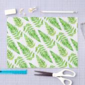 Grünfarndruck-Aquarellkunst-Seidenpapier Seidenpapier (Handwerk)