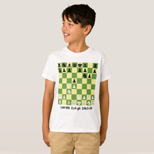 Grunfeld Defense Schach Openings Shirt Schach Gesc (Vorne ganz)