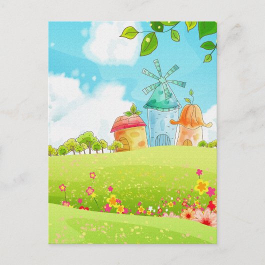 Grünfeld Postkarte (Vorderseite)