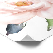 Grünflächen Blumenrahmen Quinceañera Begrüßungszei Poster (Ecke)