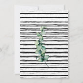 Grünflächen-minimalistischer Brautparty-Polteraben Einladung (Rückseite)