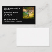 Grünflächen und Sprinkleranlagen - Visitenkarten Visitenkarte (Vorne/Hinten)