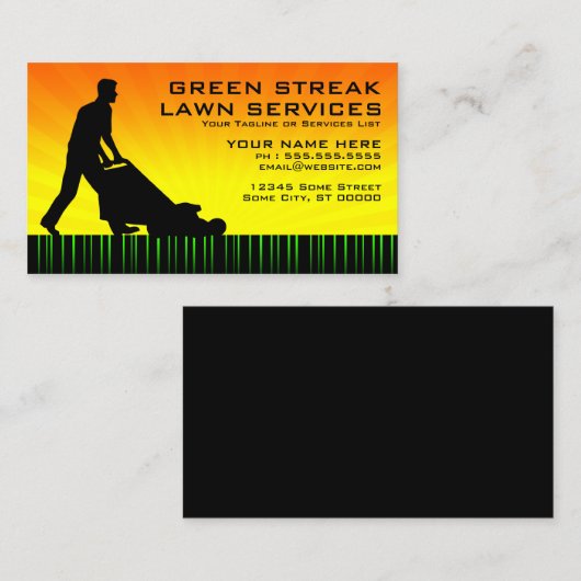 Grünflächen Visitenkarte (Vorne/Hinten)