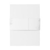 Grünflächen von Boho Eukalyptus zweigen Imitate Go Einladungsbanderole (Rückseitenbeispiel)