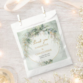 Grünflächen von Boho Eukalyptus zweigen Imitate Go Geschenktütchen