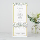 Grünflächen von Größe und Lilac Einladung (Stehend Vorderseite)