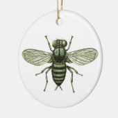 Grünfliege Keramik Ornament (Links)