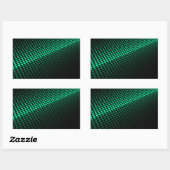 Grünfliesen Rechteckiger Aufkleber (Blatt)