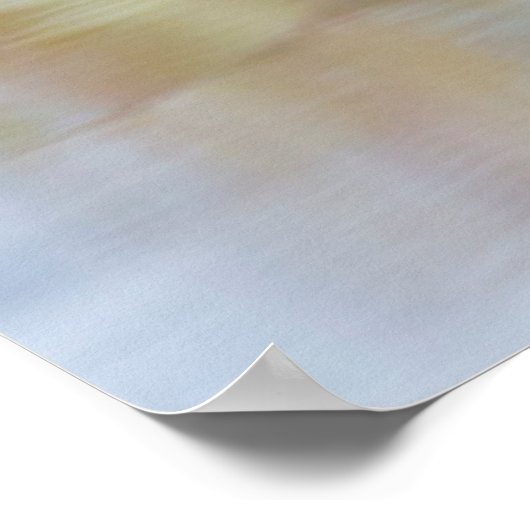 Grünflügelige Aquamarin Poster (Ecke)