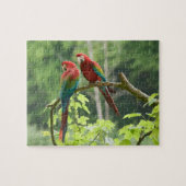 Grünflügelige Macaws Puzzle (Horizontal)