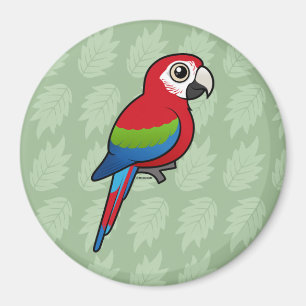 Grünflügeliger Macaw Magnet