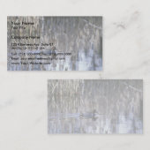 Grünflügeliges aquamarines visitenkarte (Vorne/Hinten)