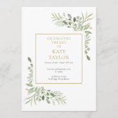 Grünfoliage Beerdigungsorden Programm (Vorderseite)