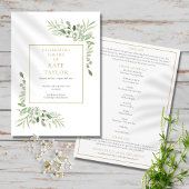 Grünfoliage Beerdigungsorden Programm