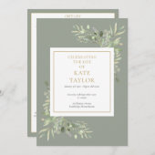 Grünfoliage Beerdigungsorden Programm (Vorne/Hinten)