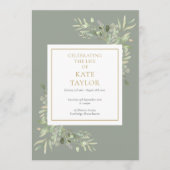 Grünfoliage Beerdigungsorden Programm (Vorderseite)