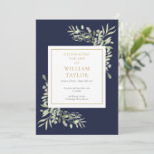 Grünfoliage Beerdigungsorden Programm (Stehend Vorderseite)