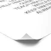 Grünfoliage Gender Neutral Baptismus Gebet Fotodruck (Ecke)