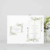 Grünfoliage Taufen Weihnachtsprogramm (Stehend Vorderseite)