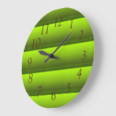 Grünfolie Große Wanduhr (Winkel)