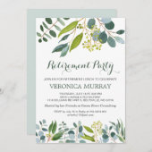 Grünfolien, Eukalyptus-Party Einladung (Vorne/Hinten)