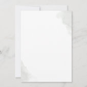 Grünfolien und Gold Blätter Taufe Einladung (Rückseite)