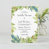 Grünfolienrahmen Einladung (Stehend Vorderseite)