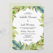 Grünfolienrahmen Einladung (Vorne/Hinten)