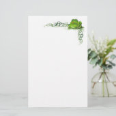 Grünfrosch Briefpapier (Stehend Vorderseite)