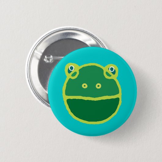 Grünfrosch Button (Vorne & Hinten)
