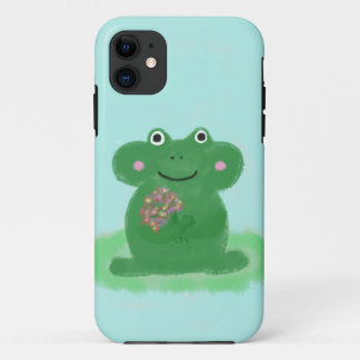 Grünfrosch mit Blume Case-Mate iPhone Hülle