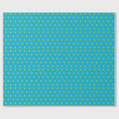 Grünfrösche im Aqua Geschenkpapier (Flach)