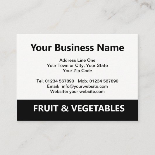 Grünfutter Obst und Gemüse QR Code Business Ca Visitenkarte (Vorderseite)