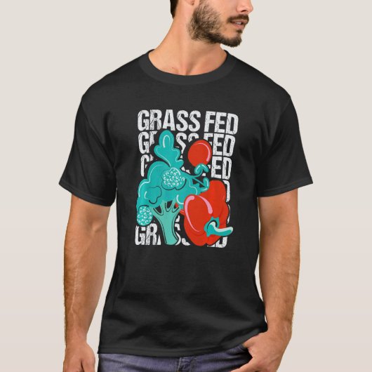 Grünfutter-Vegan-Diät-Kraft T-Shirt (Vorderseite)