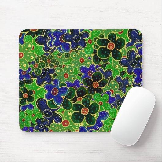 Grüngarten Blume Mousepad (Mit Mouse)
