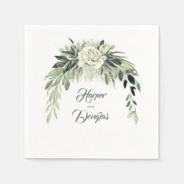 Grüngarten Botanischer Garten Hochzeit Serviette