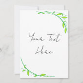 Grüngarten Einladung (Vorderseite)