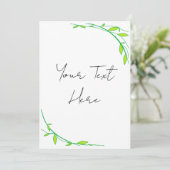 Grüngarten Einladung (Stehend Vorderseite)