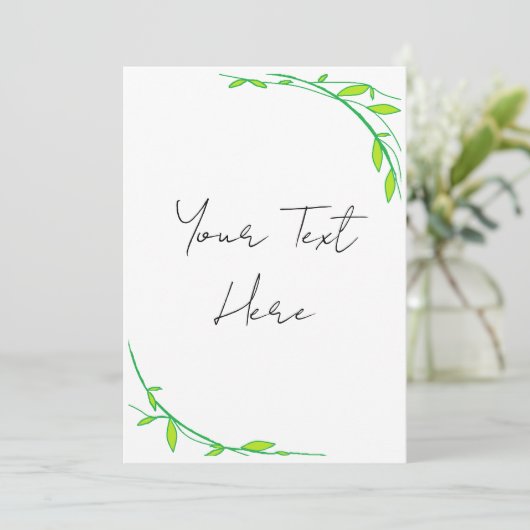 Grüngarten Einladung (Stehend Vorderseite)