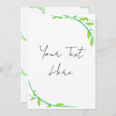 Grüngarten Einladung (Vorne/Hinten)