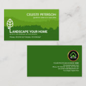 Grüngarten Landschaftsschichten Gartenarbeit Visitenkarte (Vorne/Hinten)