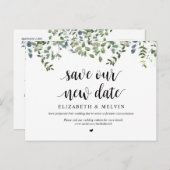 Grüngarten, Rett unser neues Datum, verschoben Postkarte (Vorne/Hinten)