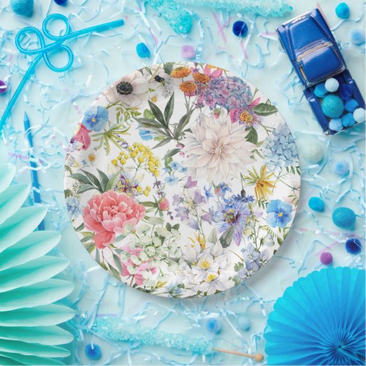 Grüngartenplatten Pappteller (Party)