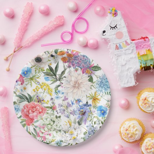 Grüngartenplatten Pappteller (Party)